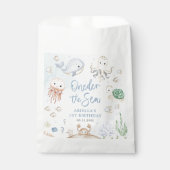 Oneder het Zee Ocean Animals 1st Birthday Bedankzakje (Voorkant)