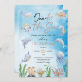 ONEder het Zee Onder het Zee 1e Verjaardag Kaart (Voorkant / Achterkant)