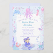 ONEder het Zee: Onder het Zee 1e Verjaardagsfeest Kaart (Voorkant / Achterkant)