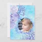 OneDer het Zee Schattige Blue Boy's 1st Birthday P Kaart (Achterkant)