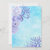 OneDer het Zee Schattige Blue Boy's 1st Birthday P Kaart (Achterkant)