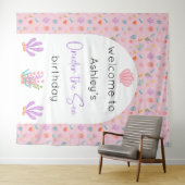 Oneder Het Zee Verjaardag Achtergrond Tapestry Wandkleed (In Situ (horizontaal))