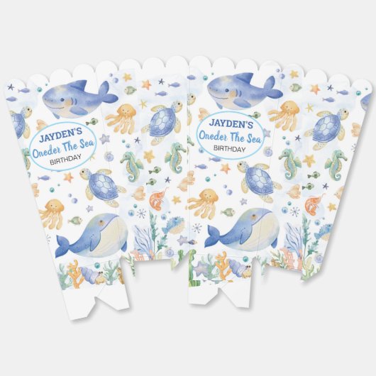 Oneder Het Zee Verjaardag Bedankdoosjes (Ongevouwen)
