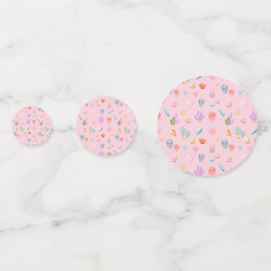 Oneder Het Zee Verjaardag Confetti (Achterkanten)