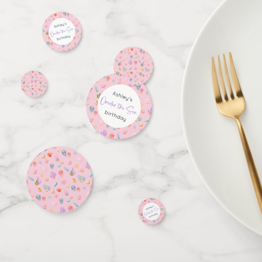 Oneder Het Zee Verjaardag Confetti (Groep)