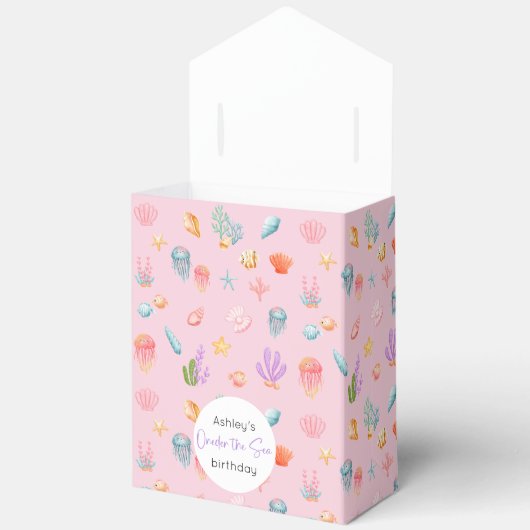 Oneder het Zee Verjaardag gunstvakken Bedankdoosjes (Open)