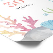 Oneder Het Zee Verjaardag Mijlpaal Poster (Hoek)