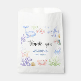 Oneder Het Zee Verjaardag Onder Het Zee Dank u Bedankzakje