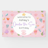 Oneder Het Zee Verjaardag Spandoek (Horizontaal)