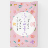 Oneder Het Zee Verjaardag Spandoek (Verticaal)