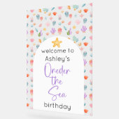 Oneder Het Zee Verjaardag Welkom Acryl Bord (Hoek)