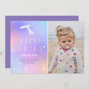 Oneder het Zee Whimsical Sparkly Mermaid Verjaarda Kaart