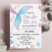 Oneder Het Zee Zeemeermin 1e Verjaardag Kaart