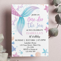 Oneder Het Zee Zeemeermin 1e Verjaardag