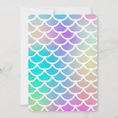 Oneder Het Zee Zeemeermin 1e Verjaardag Kaart (Achterkant)