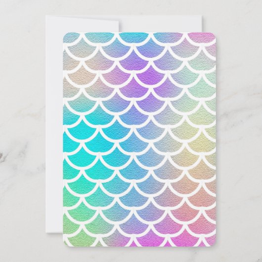 Oneder Het Zee Zeemeermin 1e Verjaardag Kaart (Achterkant)