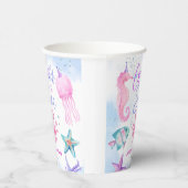 ONEder Het Zee | Zeemeermin 1e verjaardag Schattig Papieren Bekers (Rechts)