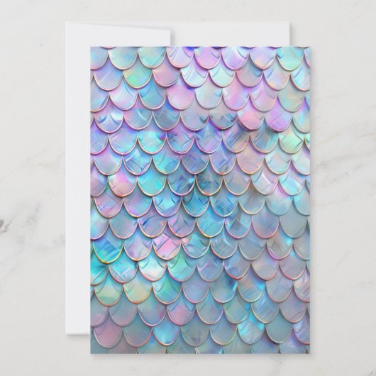 Oneder het Zee Zeemeermin Kasteel 1e Verjaardagsfe Kaart (Achterkant)