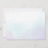 Oneder Het Zee Zeemeermin Meisje 1e Verjaardag Fot Kaart (Achterkant)