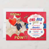 ONEder Meisje Eerste Verjaardag Foto Kaart (Voorkant)