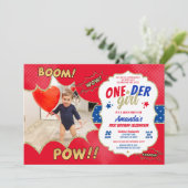 ONEder Meisje Eerste Verjaardag Foto Kaart (Staand voorkant)