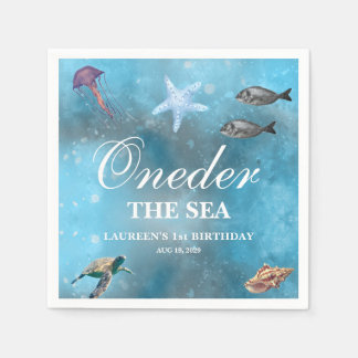 Oneder The Sea 1e Verjaardag  Servet