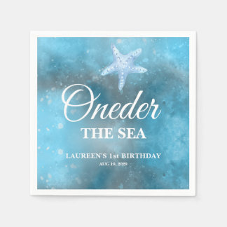 Oneder The Sea 1e Verjaardag  Servet