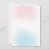 Oneder The Sea 1st Birthday Invitation Kaart (Achterkant)