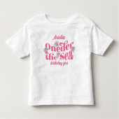 Oneder The Sea Bloem Glitter Meerminstaart  Kinder Shirts (Voorkant)