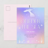 Oneder the Sea Feeërieke Glitterende Zeemeermin Ve Briefkaart (Voorkant / Achterkant)