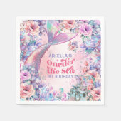 Oneder The Sea Flower Glitter Mermaid Tail  Servet (Voorkant)