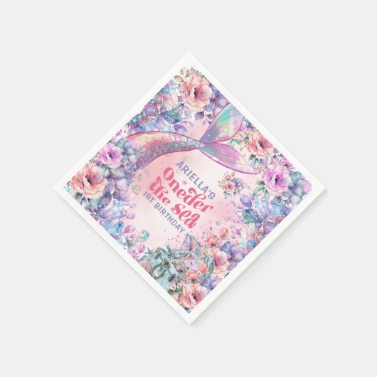 Oneder The Sea Flower Glitter Mermaid Tail  Servet (Hoek)