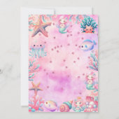 ONEder The Sea Kids 1e verjaardagsfeestje Kaart (Achterkant)