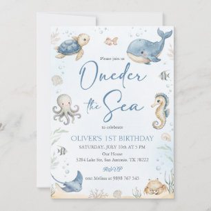Oneder The Sea Oceaan Dieren Kaart