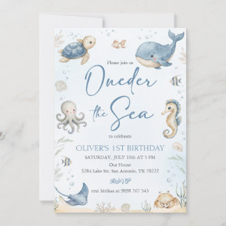 Oneder The Sea Oceaan Dieren Kaart