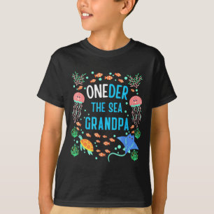 Oneder The Sea Opa 1e Verjaardag Matching T-shirt