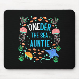 Oneder The Sea Tante 1e Verjaardag Tante Matching Muismat