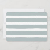 Oneder the Zee Creatures Blue Boy Verjaardagsfoto Kaart (Achterkant)