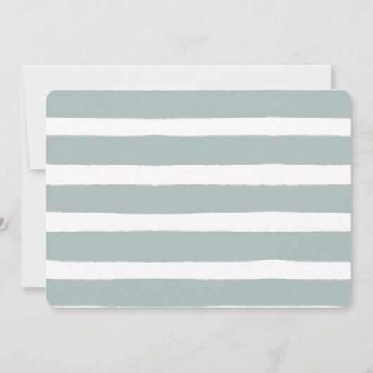 Oneder the Zee Creatures Blue Boy Verjaardagsfoto Kaart (Achterkant)