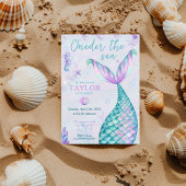 Oneder van het Zee Mermaid 1e verjaardag meisje Kaart