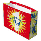 Onederful 1e verjaardagsfeestje groot cadeauzakje (Achterkant Gekanteld)