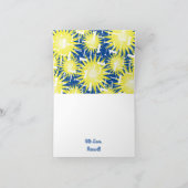 Onederful 1e verjaardagsfeestje kaart (Binnen)