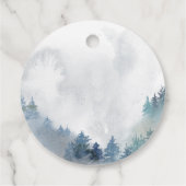 ONEderful 1st Birthday Blue Winter Wonderland Bedankjes Labels (Achterkant)