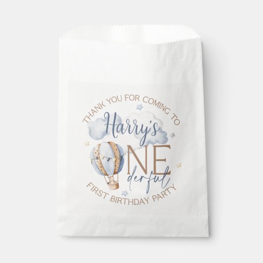 🎈✨ ONEderful 1st Birthday Paper Party Favoriete T Bedankzakje (Voorkant)