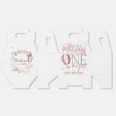 ONEderful 1st Birthday Party Boxes - Roze Bedankdoosjes (Ongevouwen)