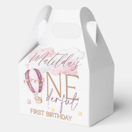 ONEderful 1st Birthday Party Boxes - Roze Bedankdoosjes