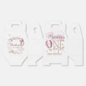 ONEderful 1st Birthday Party Boxes - Roze Bedankdoosjes (Ongevouwen)