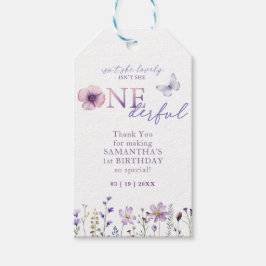 Onederful 1st Birthday Wildflower Gift Labels Cadeaulabel