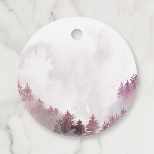 ONEderful 1st Birthday Winter Wonderland Bedankjes Labels (Achterkant)