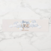 ONEderful 1st Verjaardag Waterfles Labels Etiket (Enkel label)